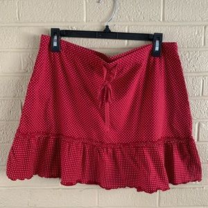 3 for $12 Deal!  Ann Taylor Loft Red Polka Dot Flutter Skirt - Size M